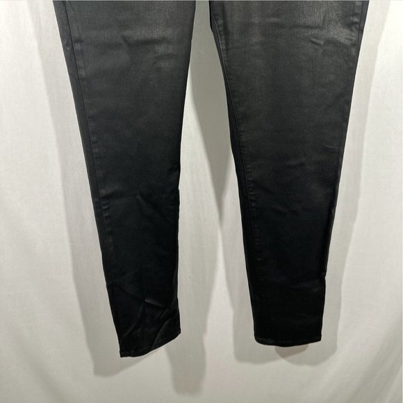 NWD $170 GOOD AMERICAN [ 18 ] Good Legs Coated Skinny‎ Jeans in Black - Picture 8 of 16